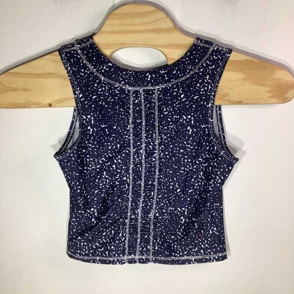 The Bubble Womens Lexi‎ Crop Top Blue Size Medium NWT - Picture 3 of 10